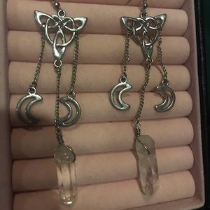 Crystal witchy earrings